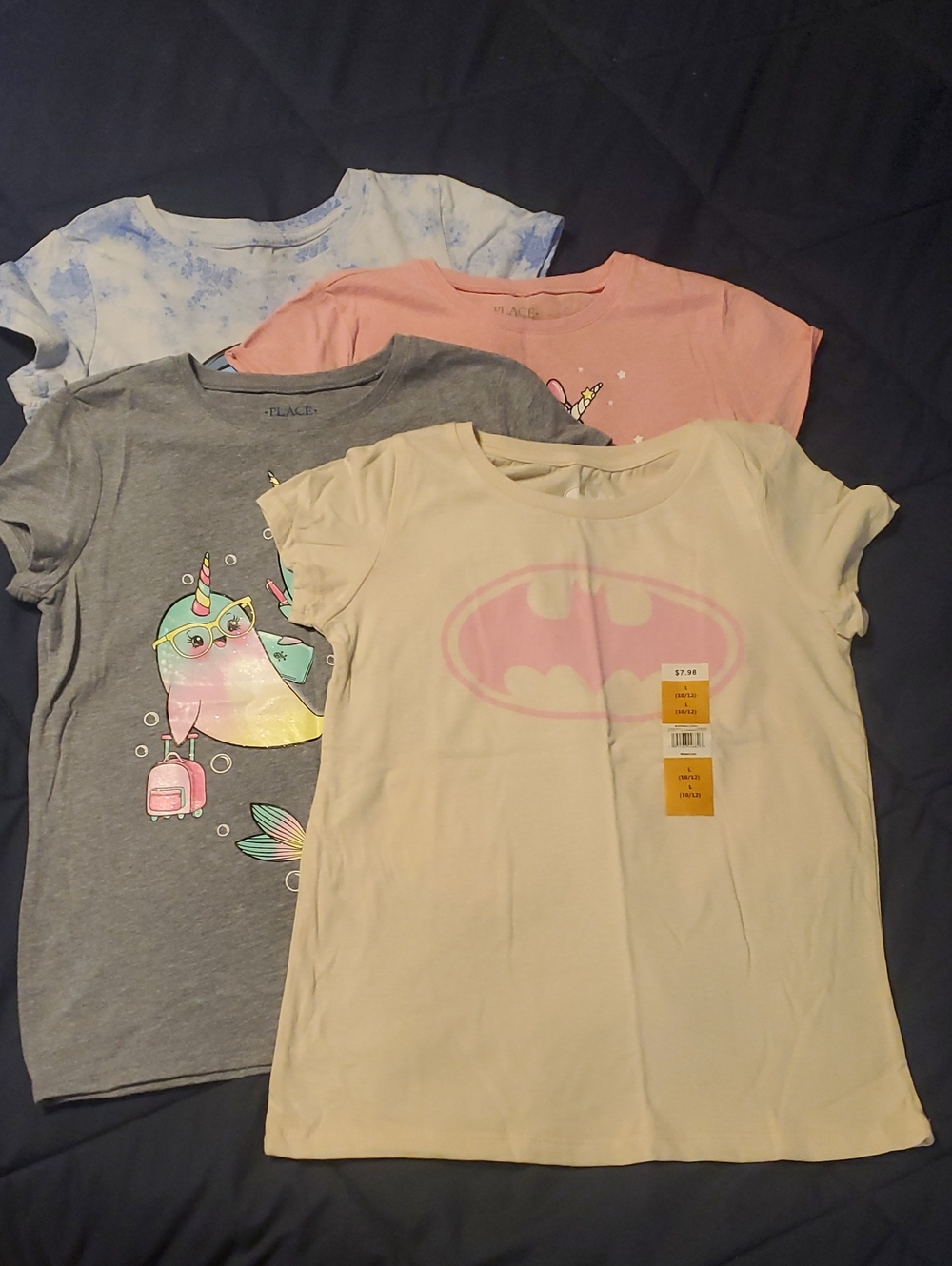 Pack Of 4 Girls Graphic Tees